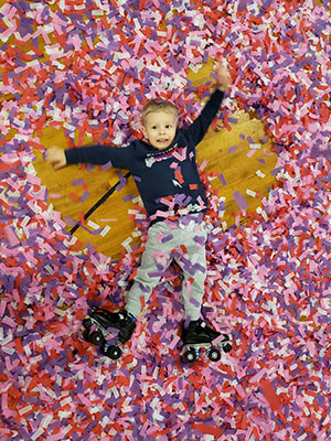 Skagit Skate Valentines Skate Party Confetti Celebration Image